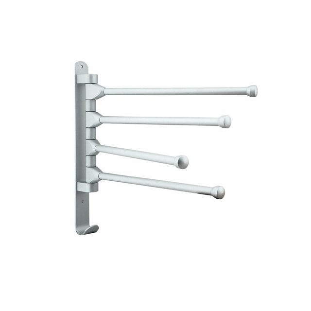 Toallero Giratorio De 4 Barras Silver 180° - Foto oficial del producto