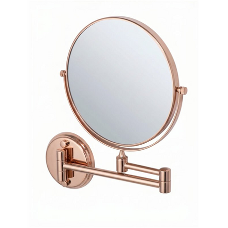 Espejo Circular Articulado Oro Rosa