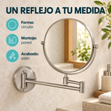 Espejo Circular Articulado Satín - Características verificadas