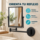 Espejo Articulado De Pared Negro - Características verificadas