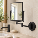 Espejo Articulado De Pared Negro - Vista cercana del producto