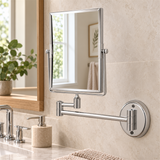 Espejo Articulado De Pared Cromado - Vista cercana del producto