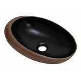 Lavamanos Oztra Café Y Negro 48 × 30,5 cm - Foto oficial del producto