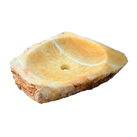 Lavamanos En Piedra Natural Rectangular Ámbar