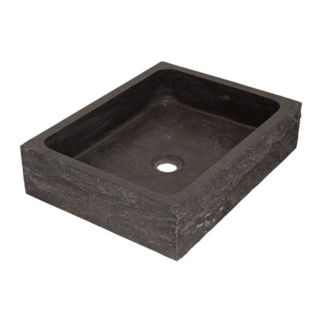 Lavamanos En Piedra Natural Rectangular Gris