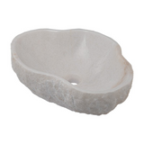 Lavamanos En Piedra Natural Blanco - Foto oficial del producto