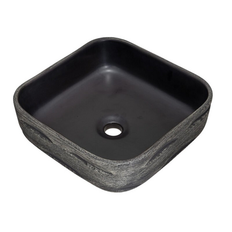 Lavamanos Panther Gris Y Negro 38 × 38 cm