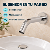 Grifo Sensor De Pared Cromado - Características verificadas