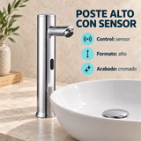Grifo Sensor De Poste Alto Cromado Para Lavamanos - Características verificadas