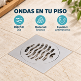 Rejilla De Piso Cuadrada Ola En Bronce - Características verificadas