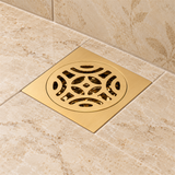 Rejilla De Piso China Dorada Satinada 10 cm - Vista cercana del producto