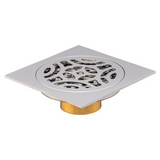 Rejilla De Piso Cuadrada China En Bronce - Foto oficial del producto