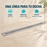 Rejilla Lineal Ladrillo En Acero 304 De 100 cm - Características del producto