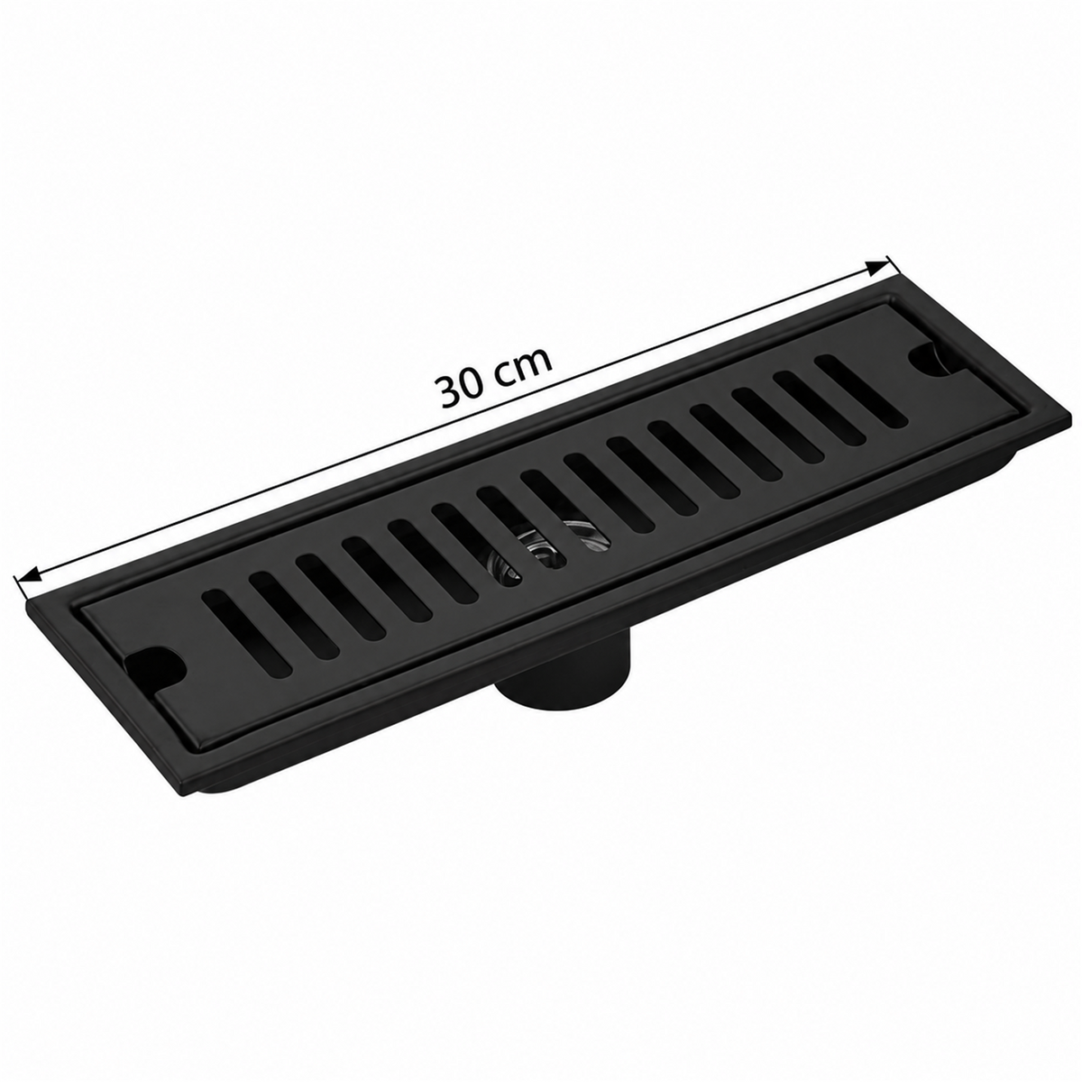 Rejilla Lineal Ladrillo Negra De 30 cm - Medidas del producto