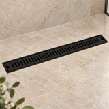 Rejilla Lineal Ladrillo Negra De 60 cm - Vista cercana del producto