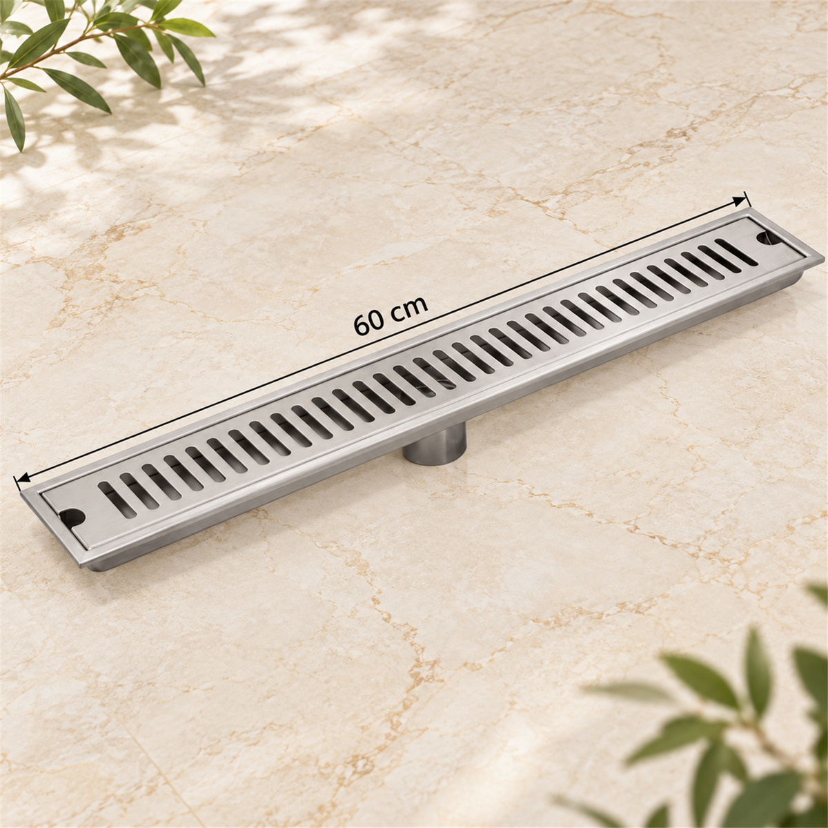 Rejilla Lineal Ladrillo En Acero 304 De 60 cm - Medidas del producto