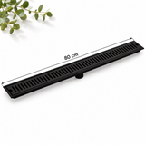 Rejilla Lineal Ladrillo Negra De 80 cm - Medidas del producto