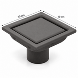 Rejilla Invisible Gris 10 × 10 cm En Acero 304 - Medidas del producto