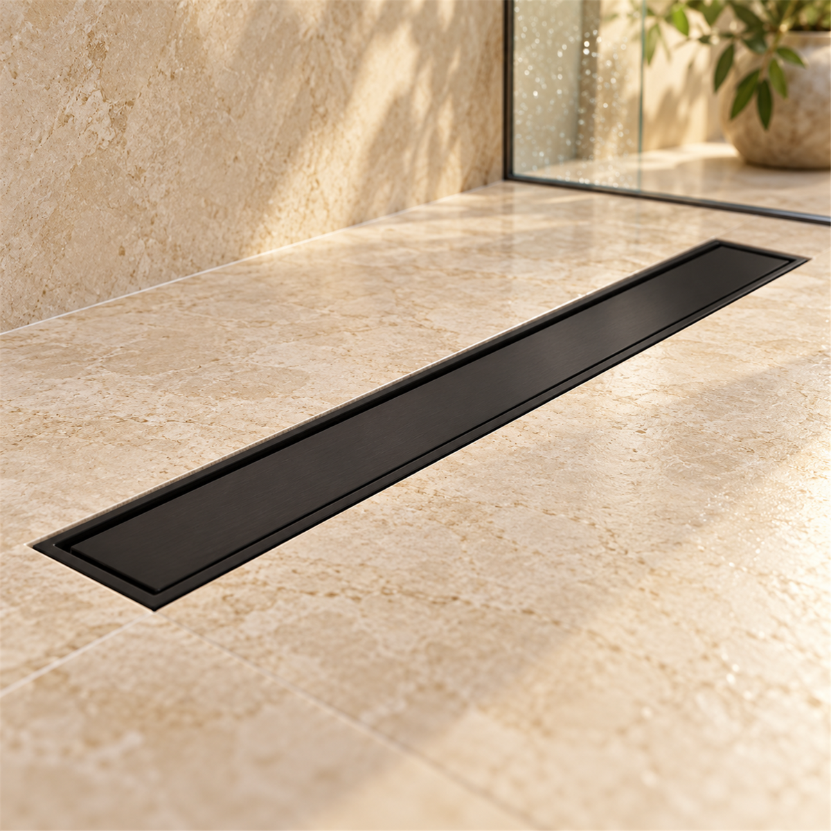 Rejilla Invisible Negra De 80 cm - Vista cercana del producto