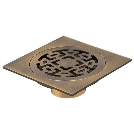 Rejilla Cuadrada Muisca En Bronce Vintage