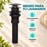Desagüe Push Negro Para Lavamanos En Bronce - Características del producto