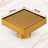 Rejilla Invisible Dorada De 10 × 10 cm - Medidas del producto