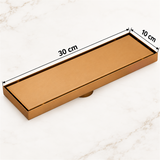 Rejilla Invisible Dorada De 30 × 10 cm - Medidas del producto