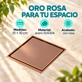 Rejilla Invisible En Oro Rosa De 10 × 10 cm - Características del producto
