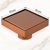 Rejilla Invisible En Oro Rosa De 10 × 10 cm - Medidas del producto