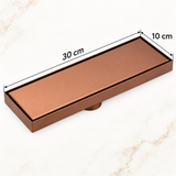 Rejilla Invisible En Oro Rosa De 30 × 10 cm - Medidas del producto