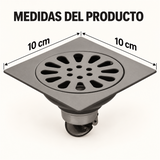 Rejilla De Piso Sol Gun Gray De 10 × 10 cm - Medidas del producto
