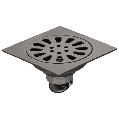 Rejilla De Piso Sol Gun Gray De 10 × 10 cm