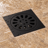 Rejilla De Piso Sol Negra De 10 × 10 cm - Vista cercana del producto