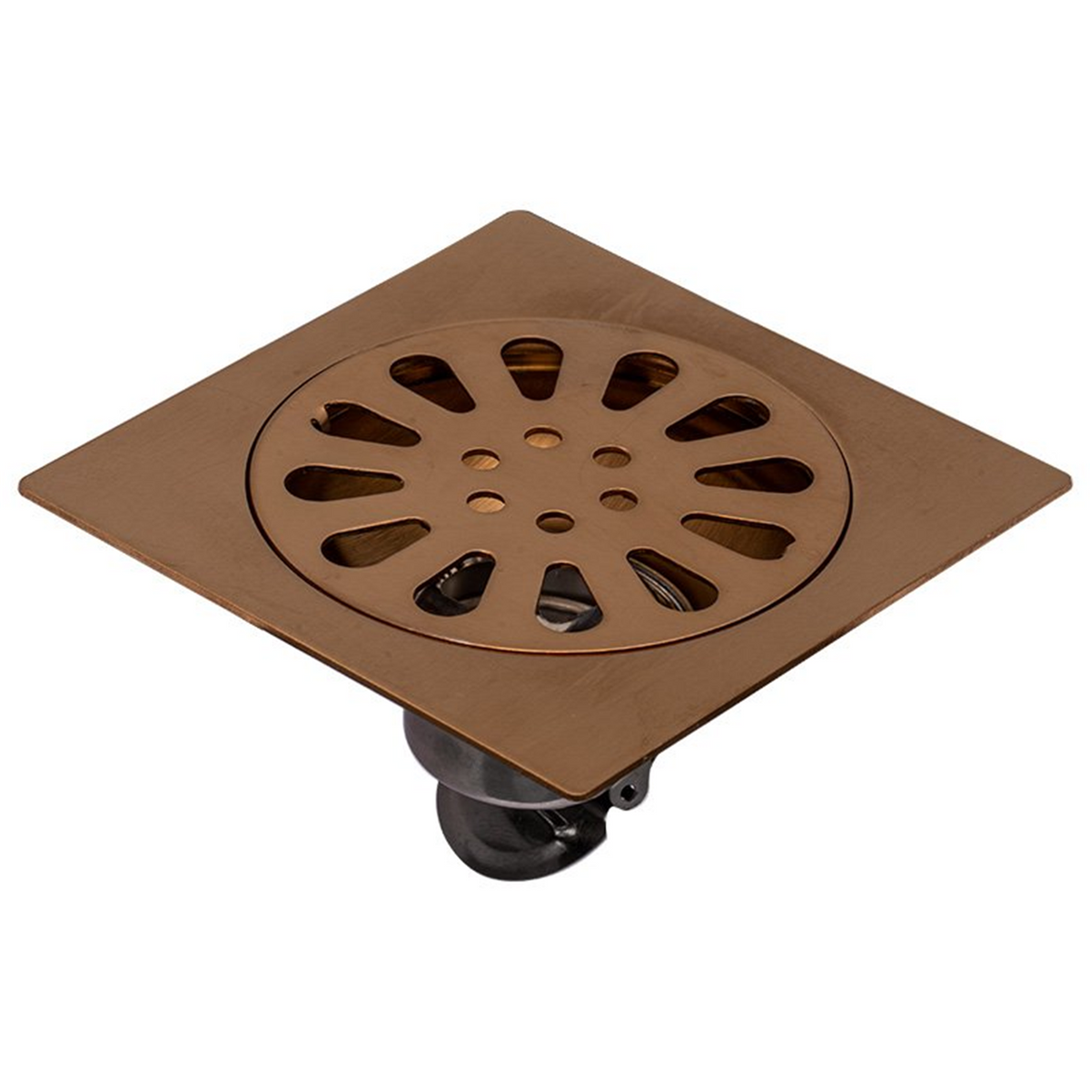 Rejilla De Piso Sol En Oro Rosa De 10 × 10 cm - Foto oficial del producto