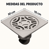 Rejilla De Piso Azteca En Acero De 10 cm - Medidas del producto