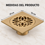Rejilla De Piso Lotto Dorada Cepillada De 10 cm - Medidas del producto