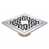 Rejilla De Piso Cruze Cromada De 10 cm - Foto oficial del producto
