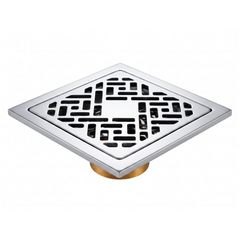 Rejilla De Piso Cruze Cromada De 10 cm