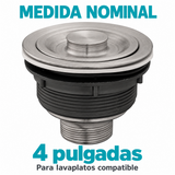 Canastilla Para Lavaplatos De 4 Pulgadas En Acero 304 - Medidas del producto