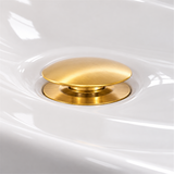 Desagüe Push Dorado En Bronce - Vista cercana del producto