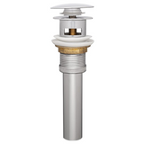 Desagüe Push Hongo En Acero Con Rebose - Foto oficial del producto
