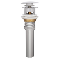 Desagüe Push Hongo En Acero Con Rebose