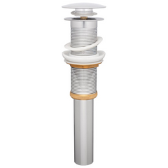 Desagüe Push Extralargo En Bronce Sin Rebose