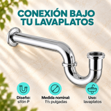 Sifón P En Acero Y Bronce Para Lavaplatos De 1½ Pulgadas - Características del producto