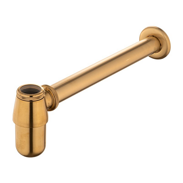 Sifón Tipo Pastilla Brushed Gold En Acero SUS304 - Foto oficial del producto
