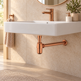 Sifón Tipo Pastilla Rose Gold En Acero SUS304 - Ambientación amplia con escala natural