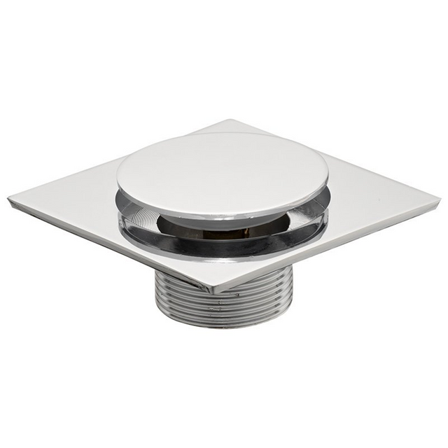Rejilla De Piso Push Cromada De 10 cm - Foto oficial del producto