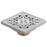 Rejilla De Piso Trinity Cromada De 10 cm - Foto oficial del producto