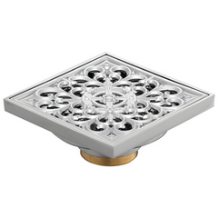 Rejilla De Piso Trinity Cromada De 10 cm