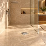 Rejilla De Piso Trinity Cromada De 15 cm - Ambientación amplia con escala natural